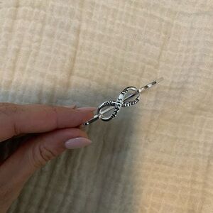 My Sister My Friend Silver Infinity Sign Adjustable Bracelet Bangle